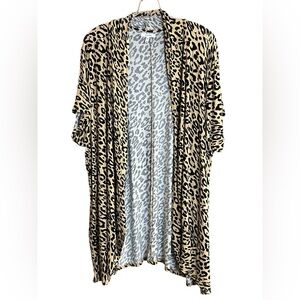 Maurices Animal Print Women's Open Front Kimono